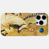 Coques Case-Mate iPhone ANGÉLE ANNONCIÉ EN OR ET BLEU, Parchemin (Verso (horizontal))
