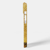 Coques Case-Mate iPhone ANGÉLE ANNONCIÉ EN OR ET BLEU, Parchemin (Verso / Gauche)