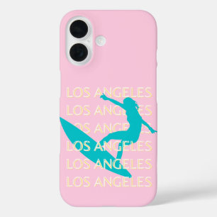 Coques iPhone 16 Angeles Travel Art, Californie, Travel Art, Preppy