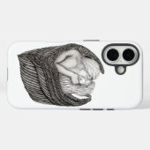 Coques Case-Mate iPhone Angels Kissing, noir et blanc Design (Verso (horizontal))
