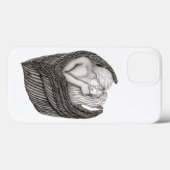 Coques Case-Mate iPhone Angels Kissing, noir et blanc Design (Verso (horizontal))