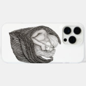 Coques Case-Mate iPhone Angels Kissing, noir et blanc Design (Verso (horizontal))
