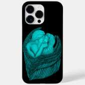 Coques Case-Mate iPhone Angels Kissing, noir et vert Design (Verso)