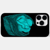 Coques Case-Mate iPhone Angels Kissing, noir et vert Design (Verso (horizontal))