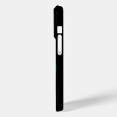 Coques Case-Mate iPhone Angels Kissing, noir et vert Design (Verso / Gauche)
