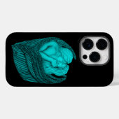 Coques Case-Mate iPhone Angels Kissing, noir et vert Design (Verso (horizontal))