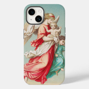 Coque Pour iPhone 14 Anges Gardiens portant un enfant Art éthéré