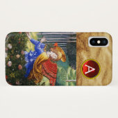 Coques Case-Mate iPhone Anges Rassembler Fleurs, Ciel Paysage Monogramme (Dos (Horizontal))