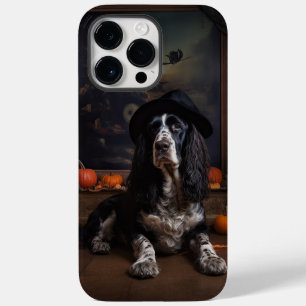 Coque Pour Pour iPhone 14 Pro Max Anglais Cocker Espagnol Citrouille Halloween effra