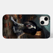Coques Case-Mate iPhone Anglais Springer espagnol Citrouille Halloween eff (Verso (horizontal))
