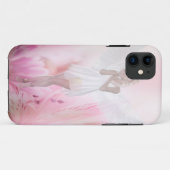 Coques Case-Mate iPhone Angle de fleurs roses (Dos (Horizontal))