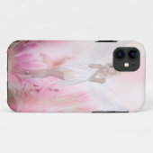 Coques Case-Mate iPhone Angle de fleurs roses (Dos (Horizontal))