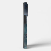 Coques Case-Mate iPhone Angle De Protection En Aquarelle Bleue Bleue (Verso / Droite)