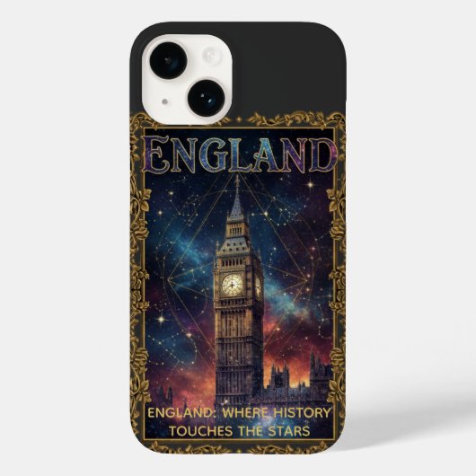 Coques Case-Mate iPhone Angleterre Cosmique Big Ben Art Céleste (Verso)