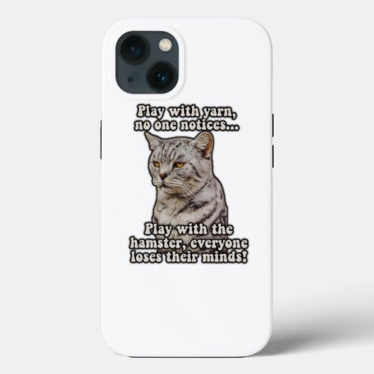 Coques Case-Mate iPhone Angry cat meme for cat lovers and kitten owners (Verso)