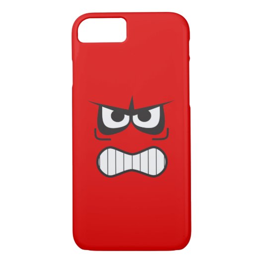 Coques Case-Mate iPhone Angry Face drôle (Dos)