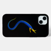 Coques Case-Mate iPhone Anguille Ruban Bleu Black 4 Luxe iPhone 15 Plus (Verso (horizontal))