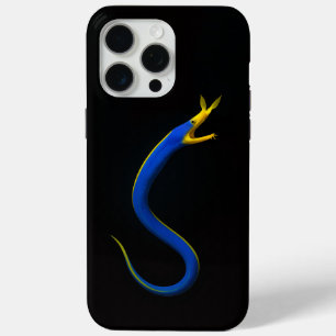 Coque iPhone 15 Pro Max Anguille Ruban Bleu Black 4 Luxe iPhone 15 Pro Max