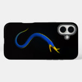 Coques Case-Mate iPhone Anguille Ruban Bleu Black 4 Luxe iPhone 16 Plus (Verso (horizontal))