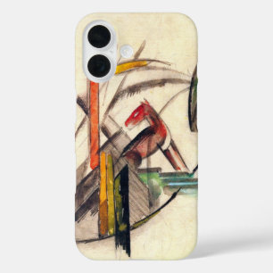 Coques iPhone 16 Animal de Franz Marc, Art de l'expressionnisme Vin