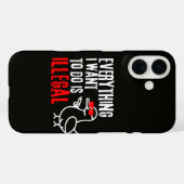 Coques Case-Mate iPhone Animal de mème sarcastique (Verso (horizontal))