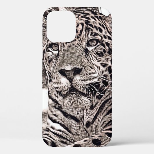 Coques Case-Mate iPhone Animal de style rustique - Jaguar (Verso)