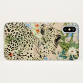 Coques Case-Mate iPhone Animal hawaïen empreinte de léopard tropical (Dos (Horizontal))
