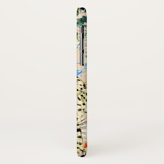 Coques Case-Mate iPhone Animal hawaïen empreinte de léopard tropical (Dos/Gauche)