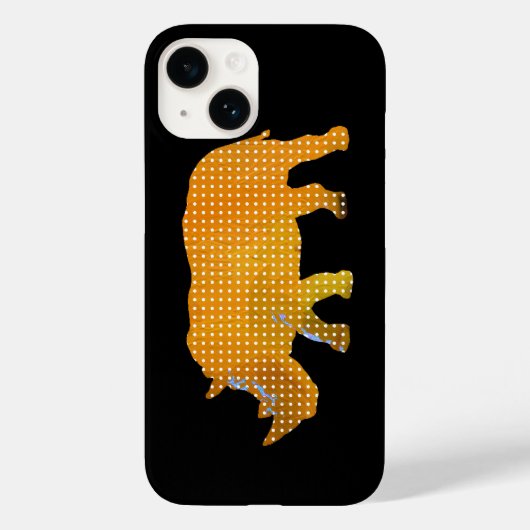 Coques Case-Mate iPhone animal rhino à points blancs (Verso)