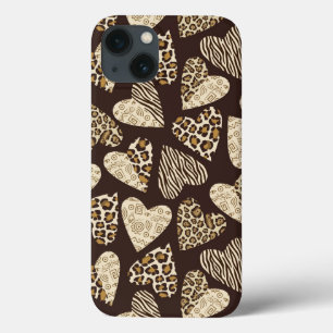 Etui iPhone Case-Mate Animal skin with hearts