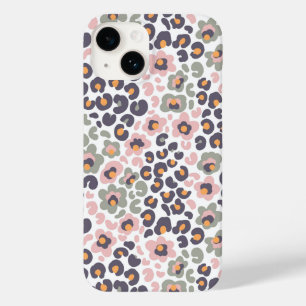 Coque Pour iPhone 14 Animalier avec Fleurs