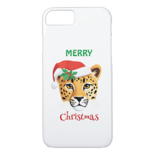 Case-Mate iPhone Case Animaux amusants Safari Cheetah léopard Père Noël 