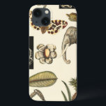 Etui iPhone 13 Animaux assortis peints sur l'arrière - plan crème<br><div class="desc">Les merveilles de la nature sont montrées dans ce morceau par le studio de vision. Les insectes déplaisants se mélangent à un éléphant, au papillon et à d'autres animaux assortis. Si vous aimez la nature c'est la copie pour vous !</div>