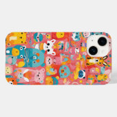 Coques Case-Mate iPhone Animaux caricaturaux mignons (Verso (horizontal))