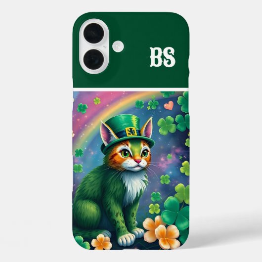 Coques Case-Mate iPhone Animaux chanceux déguisés - Saint Patrick’s Day Fu (Verso)