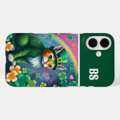 Coques Case-Mate iPhone Animaux chanceux déguisés - Saint Patrick’s Day Fu (Verso (horizontal))