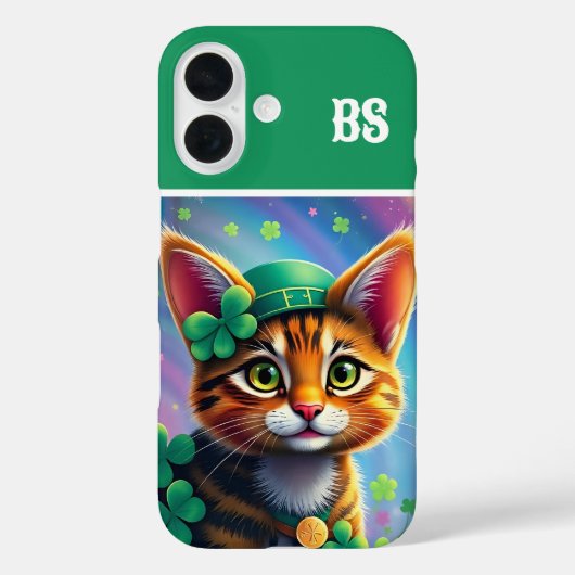 Coques Case-Mate iPhone Animaux chanceux déguisés - Saint Patrick’s Day Fu (Verso)