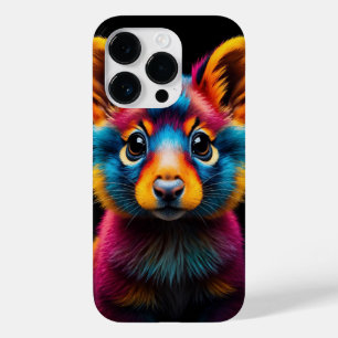 Coque Pour iPhone 14 Pro Animaux colorés Vibrant Art Abstrait