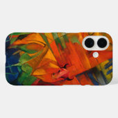 Coques Case-Mate iPhone Animaux dans un paysage de Franz Marc (Verso (horizontal))