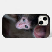 Coques Case-Mate iPhone Animaux de bébés cutest | Bébé Macaque singe et mè (Verso (horizontal))