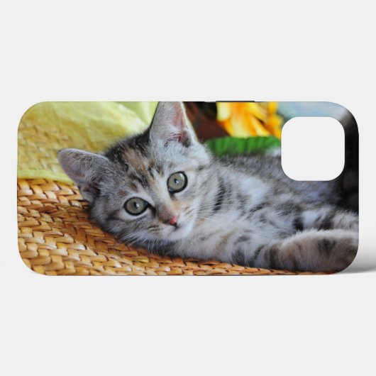 Coques Case-Mate iPhone Animaux de bébés cutest | Lounge Kitten (Verso (horizontal))