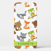 Coques Case-Mate iPhone Animaux de forêt, Animaux de forêt, Votre nom (Verso)