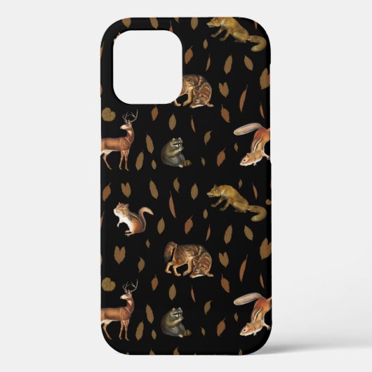 Coques Case-Mate iPhone Animaux de forêt automnale Feuilles d'automne (Verso)