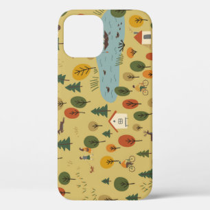Case-Mate iPhone Case Animaux de forêt d'automne Vintage Papier peint