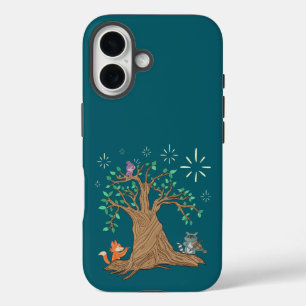 Coques iPhone 16 Animaux de la forêt jouant de la musique Art fol