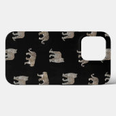 Coques Case-Mate iPhone Animaux de la jungle léopard doré noir moderne (Verso (horizontal))
