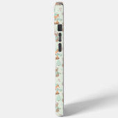 Coques Case-Mate iPhone Animaux de Noël mignons motif sans couture (Verso / Gauche)