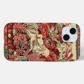 Coques Case-Mate iPhone ANIMAUX D'IMAGINAIRE, CHEVAUX, BOIS Rouge Vert Flo (Verso (horizontal))