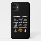 Coques Case-Mate iPhone Animaux Du Monde Cadeau Drôle Animaux Rares Mèmes (Dos)