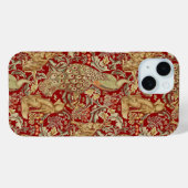 COQUES Case-Mate iPhone ANIMAUX FORESTIERS, FOX, PEACOCK, LIT EN FLORAL RO (Verso (horizontal))